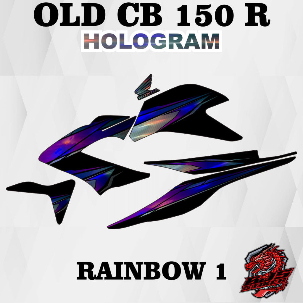 striping hologram old cb 150 r old cb150r rainbow 1 hologram