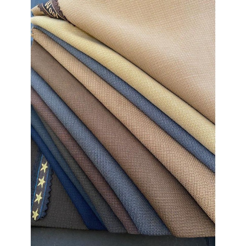 kain jas/blazer/safari/ semi wool cashmere motif kotak kotak bayangan