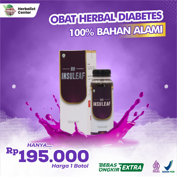 

Baru !! BIOINSULEAF – OBAT HERBAL DIABETES TANPA EFEK SAMPING 100% ALAMI
