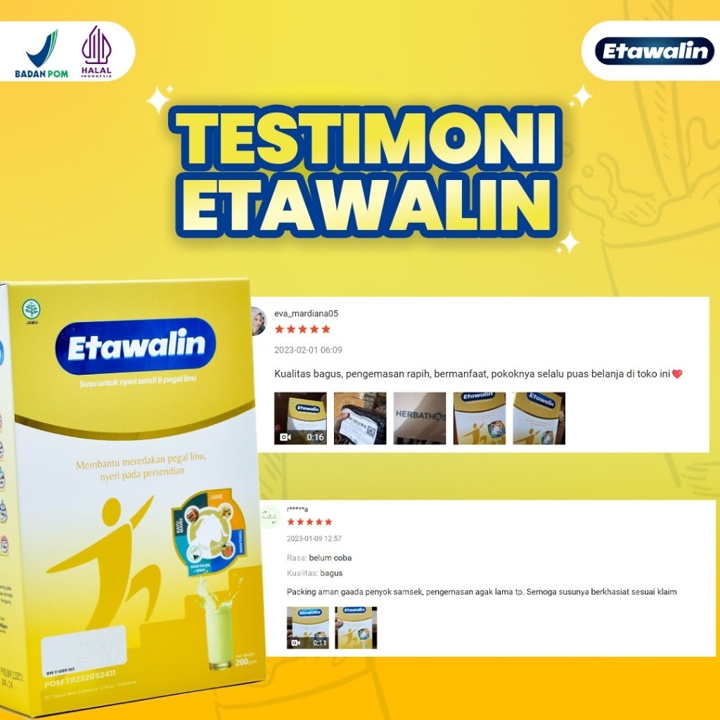 

Etawalin Solusi Herbal untuk Asam Urat dan Nyeri Sendi dari Kambing Etawalin Murah