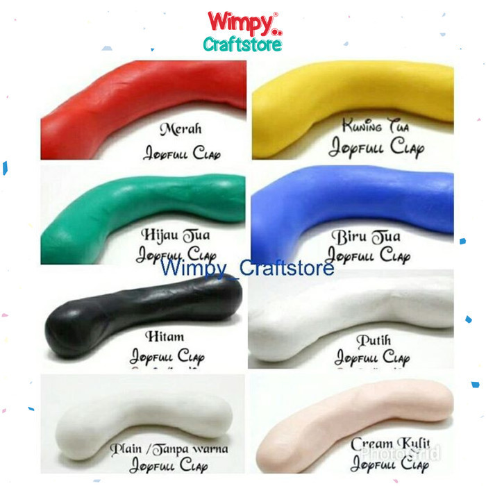 bahan clay joyfull clay air dry clay cold porcelain resin clay craft