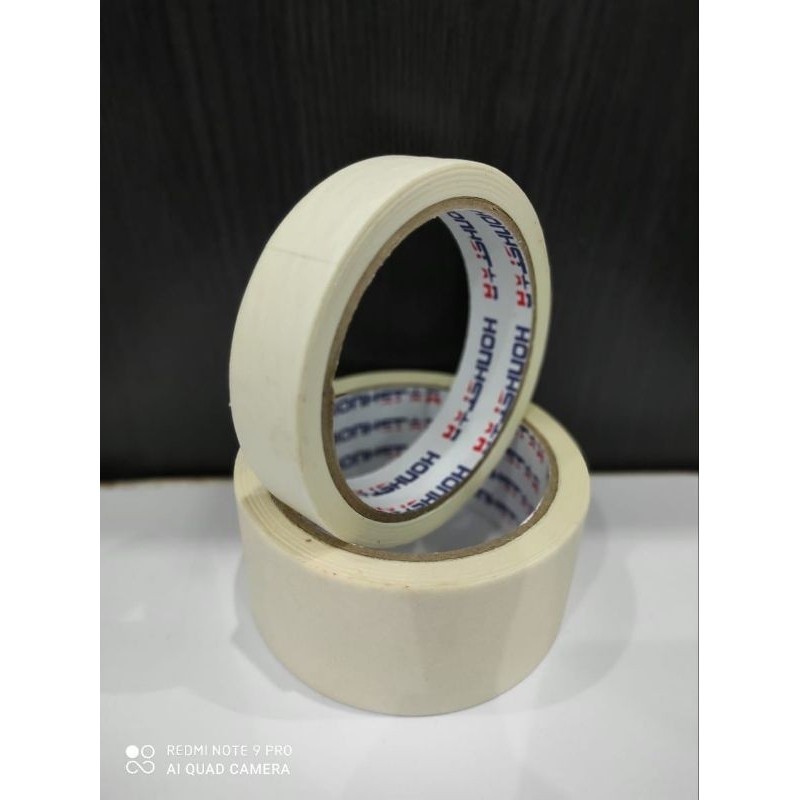 

Masking Tape / lakban honhstar / isolasi kertas 24mmx17m 48mmx17m Putih MURAH UG5