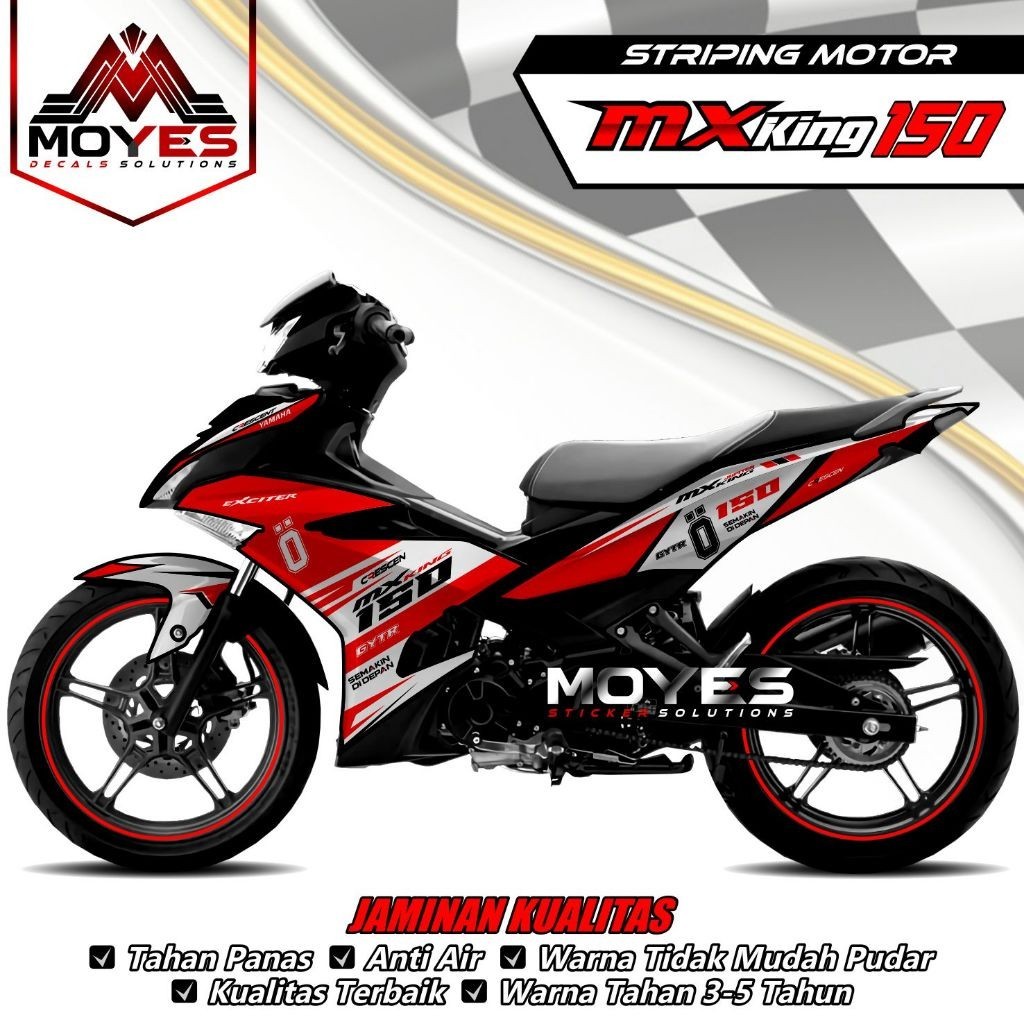 Stiker Mx King 150 Custom Striping Mx King 150 Semi Full