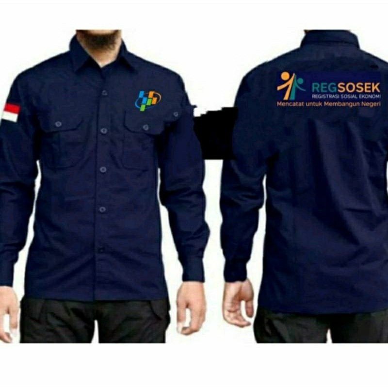 kemeja BPS baju BPS seragam BPS kemeja regsosek