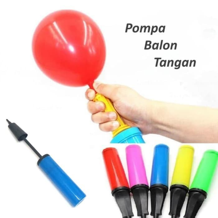 Pompa Balon Foil Manual Hand Pump Pompa Tangan Kecil Balon Karet Bintang Hati Huruf Pesta