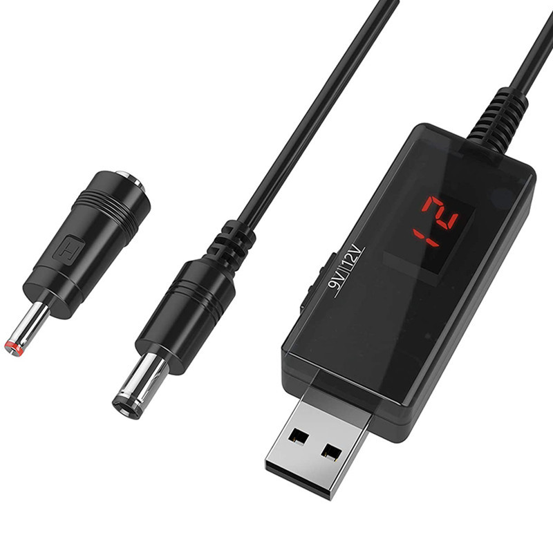 USB to 9V,5V to 12V Step Up,USB Cable DC 5V Boost to 9V 12V Voltage Converter 1A Step-Up Volt Transf