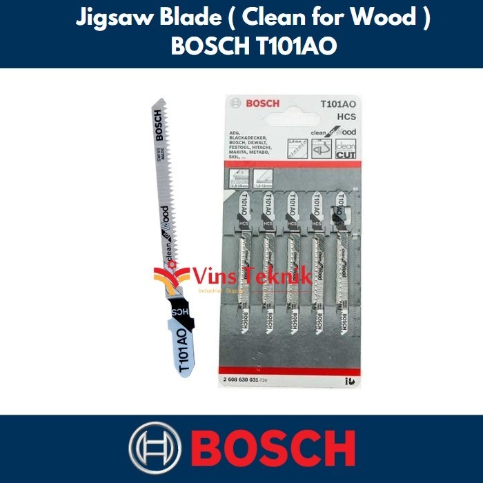 FR50MV Mata Gergaji Kayu Jigsaw Clean for Wood T101AO Bosch T 101 AO
