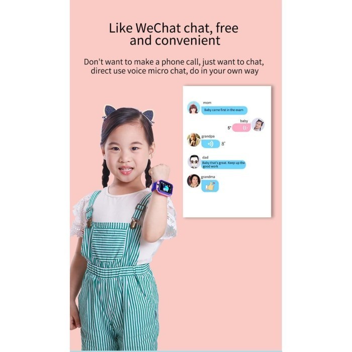 promo ✨ -SMARTTCH K10 JAM TANGAN ANAK DITAL SMART TCH KIDS GPS TRACKER HP - PINK