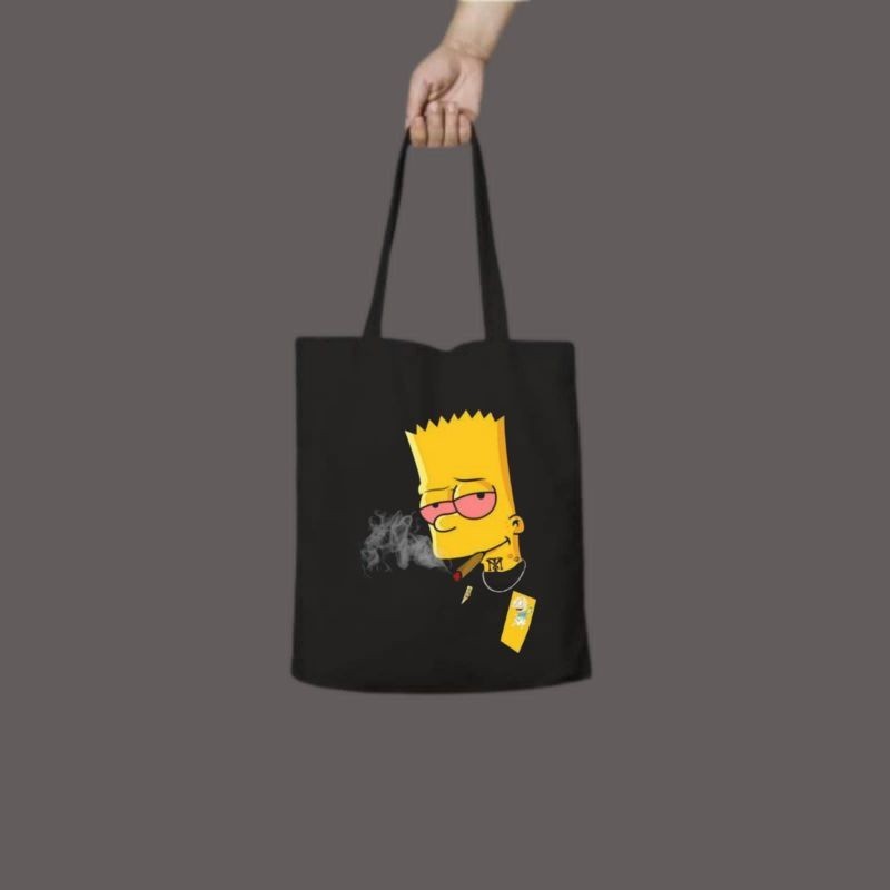 tote bag SIMPSON / tote bag resleting / tote bag pria / tote bag wanita / tas tote bag distro / tote