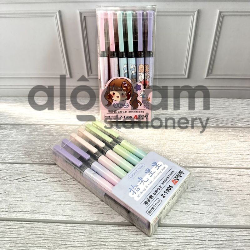 

SELUSIN ( 12 BIJI ) Pulpen Gel Liquid Aodemei 0.5mm