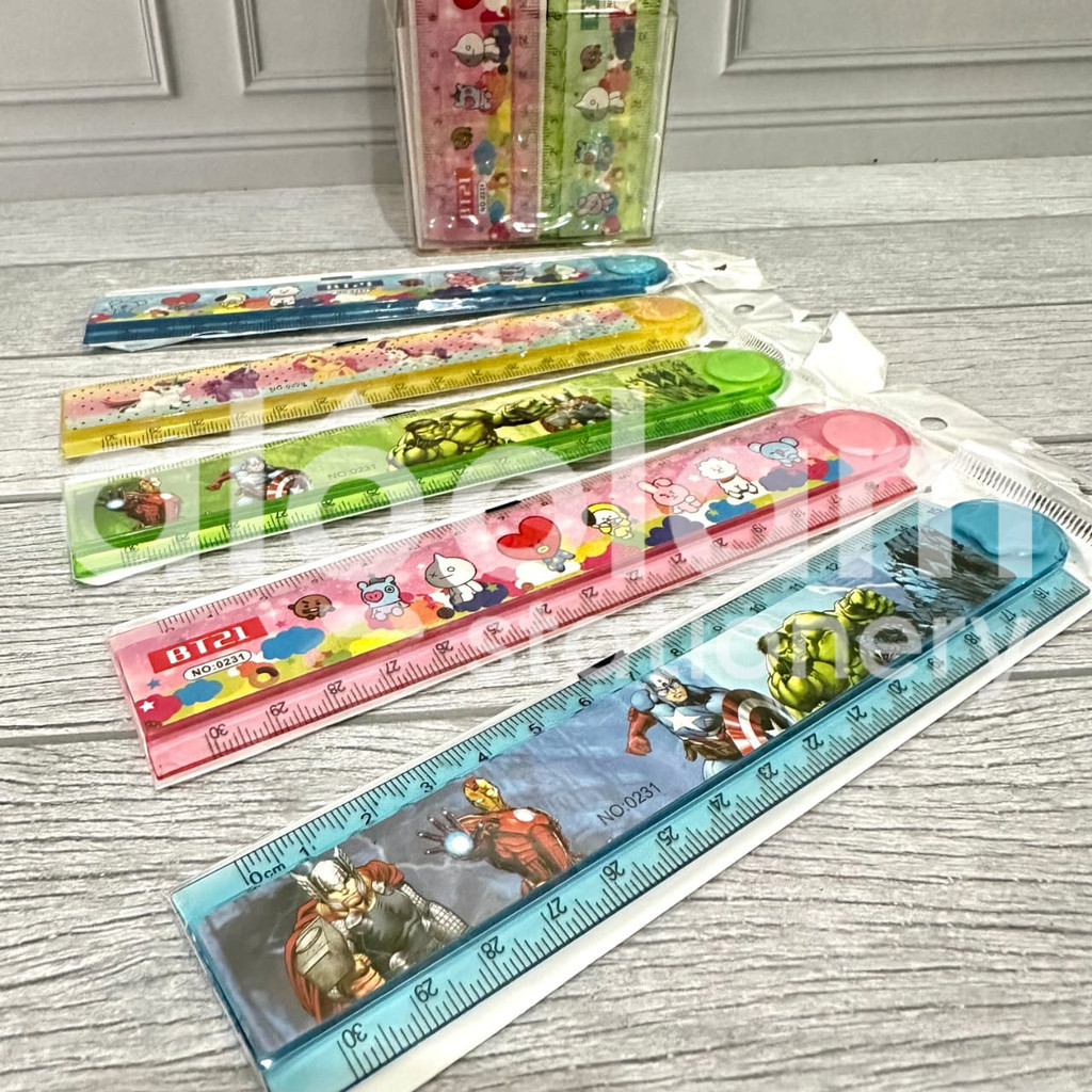 

SATUAN ( 1 BIJI ) Penggaris Lipat 30 Cm Karakter Kartun