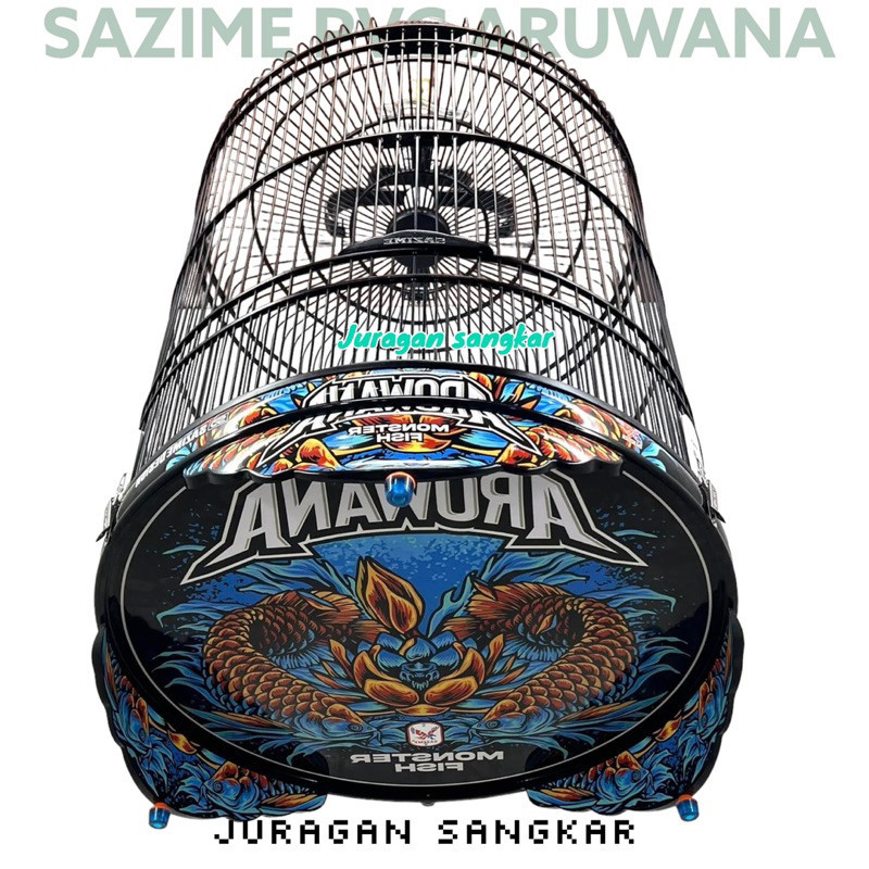 SANGKAR KANDANG MURAI SAZIME PVC DECAL ARUWANA
