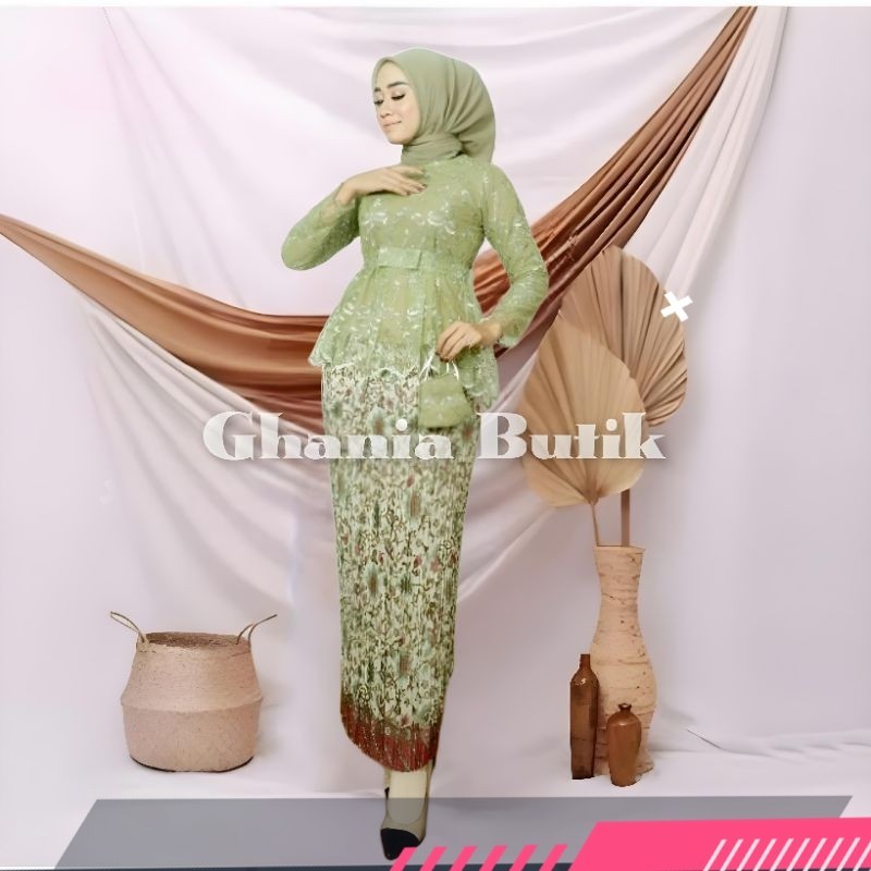 COD - KEBAYA MODERN - KEBAYA WISUDA - KEBAYA PESTA - KEBAYA WISUDA HIJAB - SETELAN KEBAYA MODERN - A