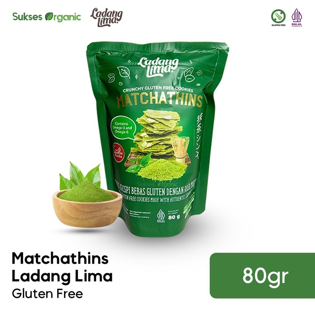 

Cookies Matchathins Ladang Lima 80gr Gluten Free