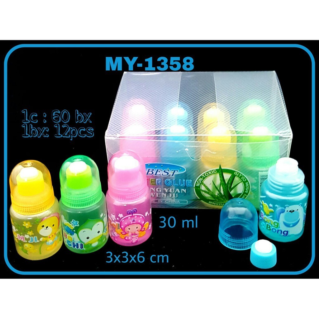 

GG Lem Kertas Cair Fancy 30ml(minimal 12) / Lem Anak Sekolah/Lem Cair/Glue