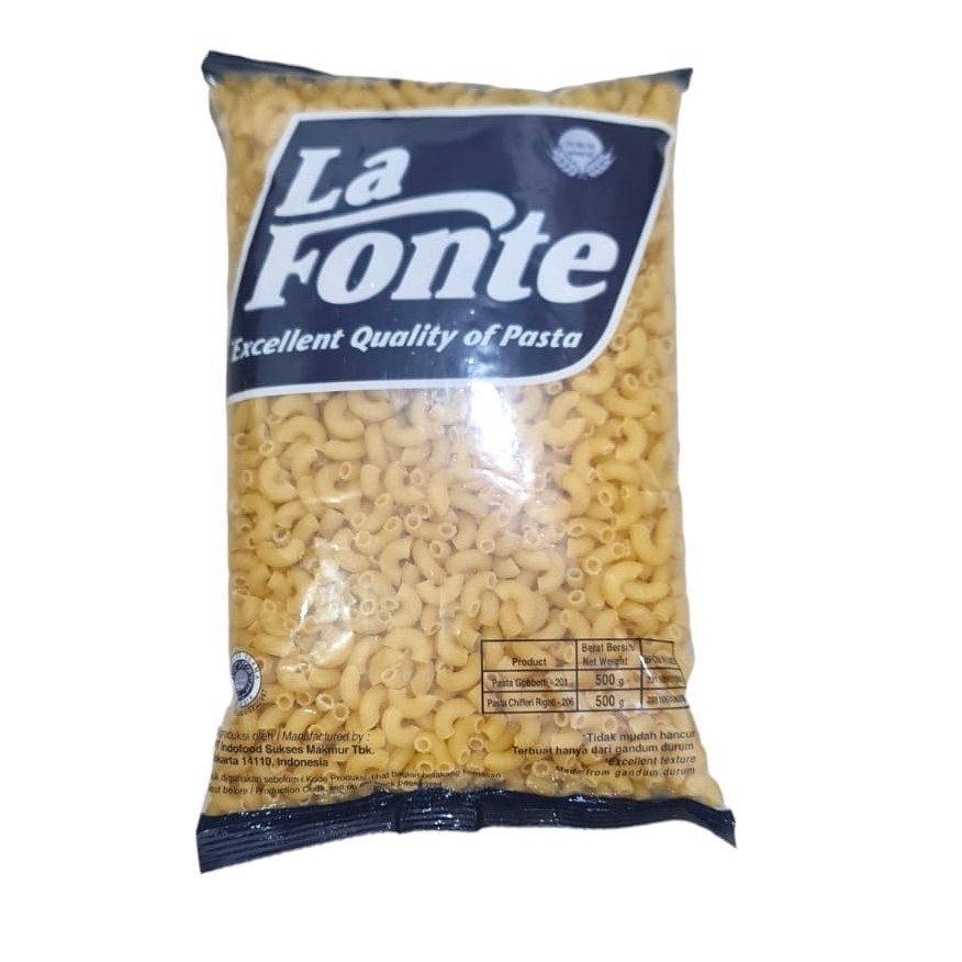 

Makaroni Macaroni Spiral Mentah Pasta La Fonte 500 Gram (Pack)