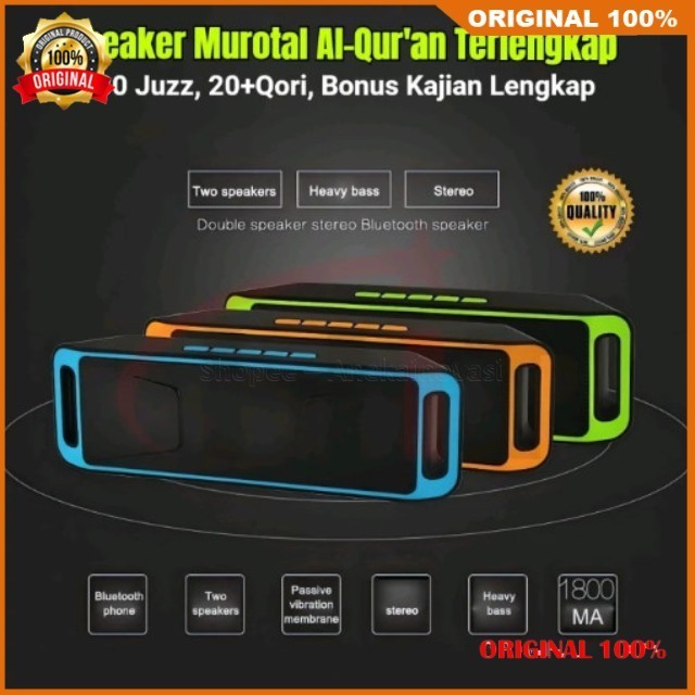 Speaker Bluetooth Stereo Musik Wireless A2DP/SC208 MEGABASS 100% ASLI ORIGINAL