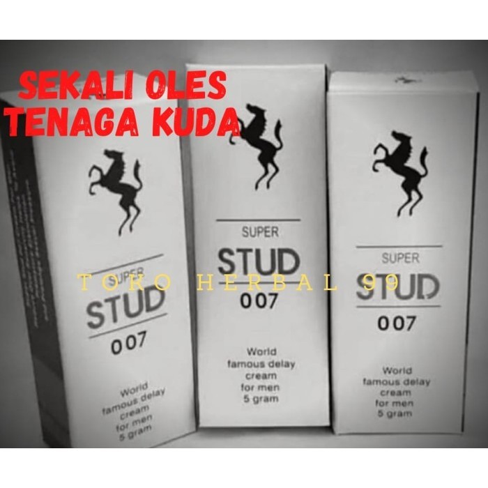 ASLI OBAT KUAT OLES HERBAL STUD 007 KRIM KHUSUS PRIA TENAGA KUDA