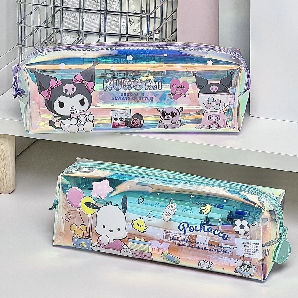 

(Delin) TEMPAT PENSIL SANRIO METALIK PENCIL CASE SANRIO CINNAMOROLL KUROMI MELODY BARU