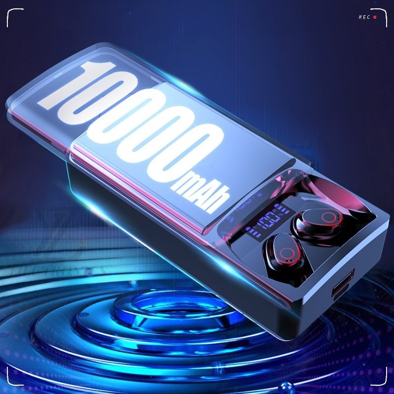 PRODUK TERBARU # YZ Tws Bluetooth 5.1 Earphone 10000MAh Pengisian Case Nirkabel 9D Stereo Olahraga T