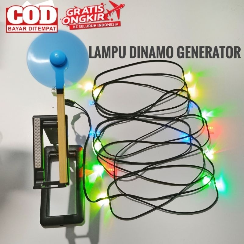 TERMURAH  lampu LED RGB layang layangan dinamo nyala warna warni siap pakai gratis ongkir promo disk