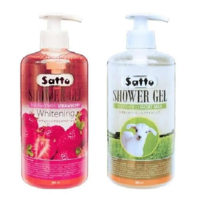 - Satto Shower Gel Brightening Goat Milk I Satto Shower Gel Enriched with Strawberry Whitening
