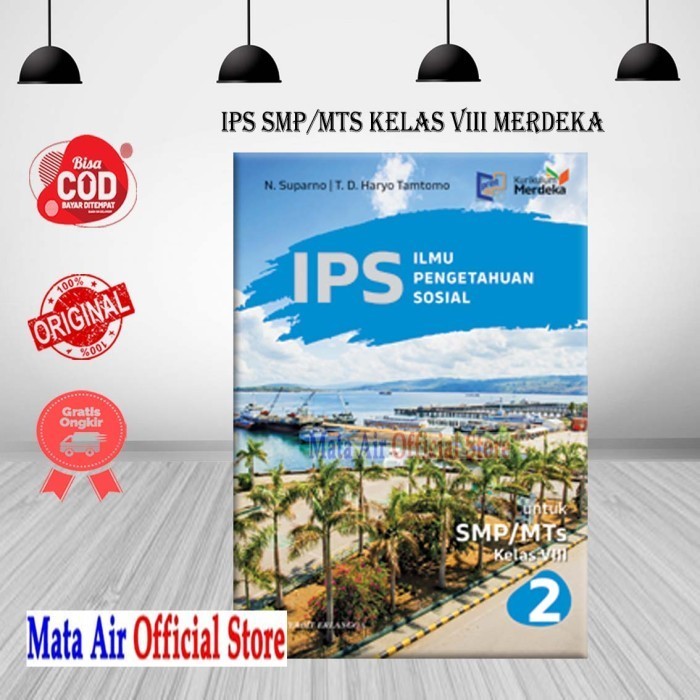 Terlaris ✨ - IPS SMP/MTS KELAS 7 8 9 KURIKULUM MERDEKA - SUPARNO ERLANGGA - 7/VII