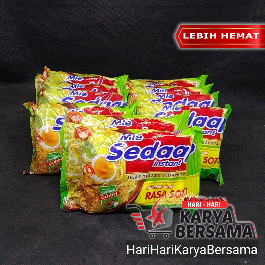 

MIE SEDAAP MIE INSTAN RASA SOTO PACK 10'S X 75GR