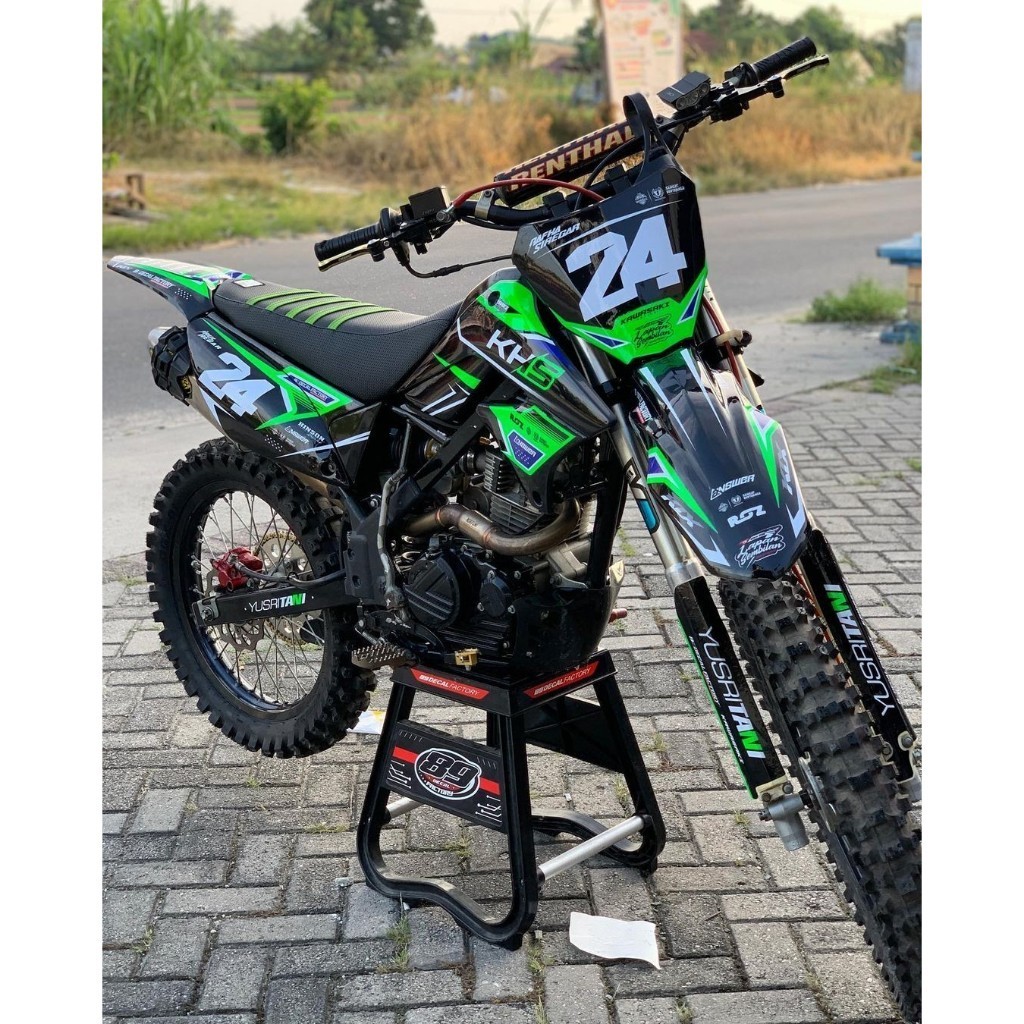 Decal/Stiker KLX Old/CRF150L/KLX Gordon/D'Tracker/ WR155/klx bf full body dll(Bisa ganti warna+nama+