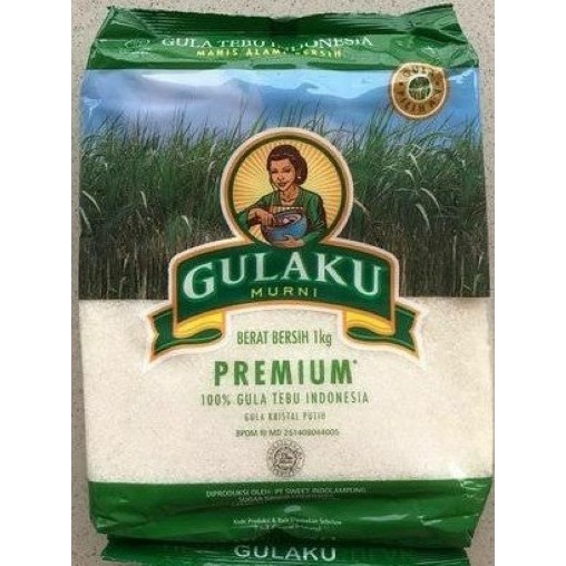 

Gula Pasir Kristal Putih Tebu Murni GULAKU PREMIUM 1 Kg