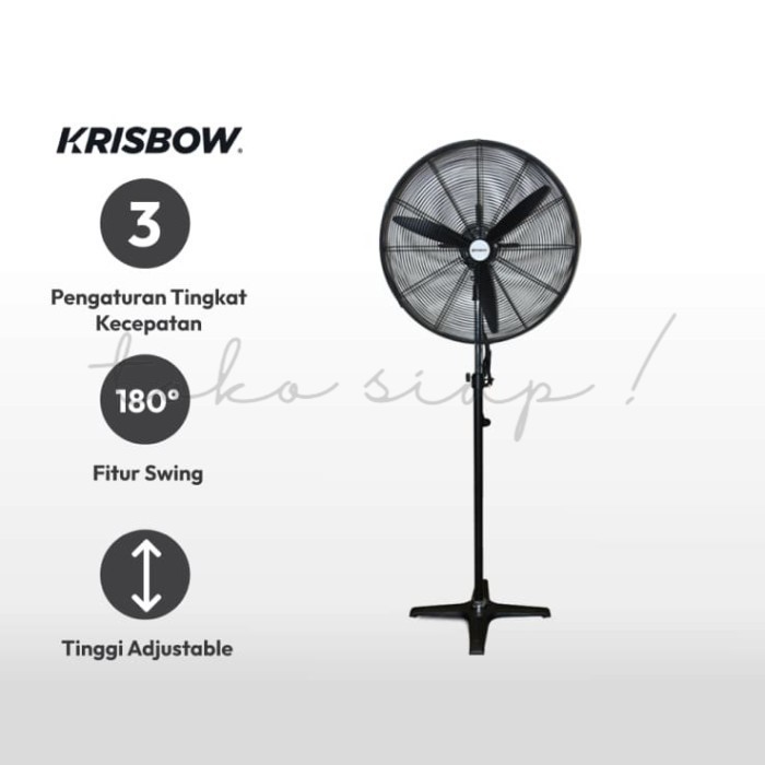 Tokosiap Kipas Angin Berdiri Industrial Fan KRISBOW DF650-T 26 Inch