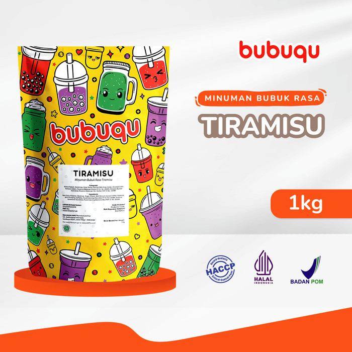 

Terbaru[Promo] Bubuqu Powder Drink Tiramisu Latte - Bubuk Minuman Tiramisu Susu 1 Kg
