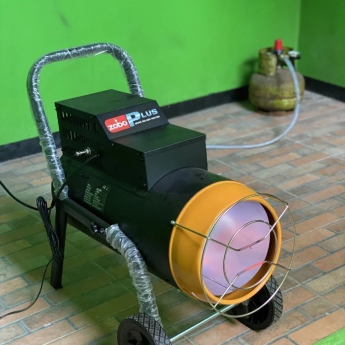 Pemanas heater gas ZOBO 30-55kw Pemanas Bronding Kadang Ayam Ternak
