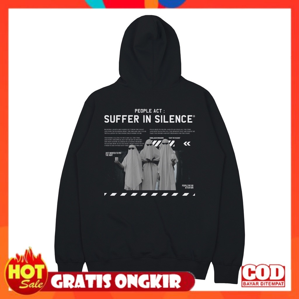 [PREMIUM ORIGINAL] Dobujack Suffer Black Hoodie