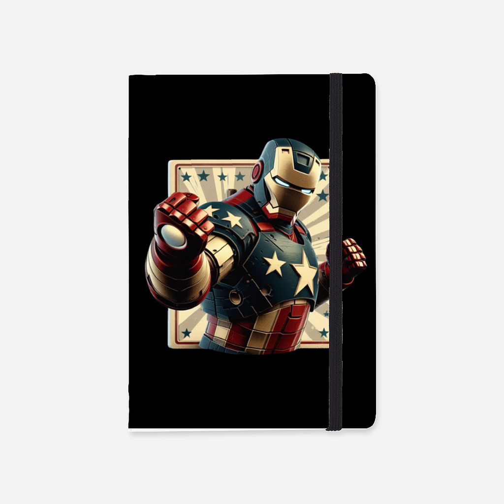 

Soft Cover Notebook Iron Man Patriot