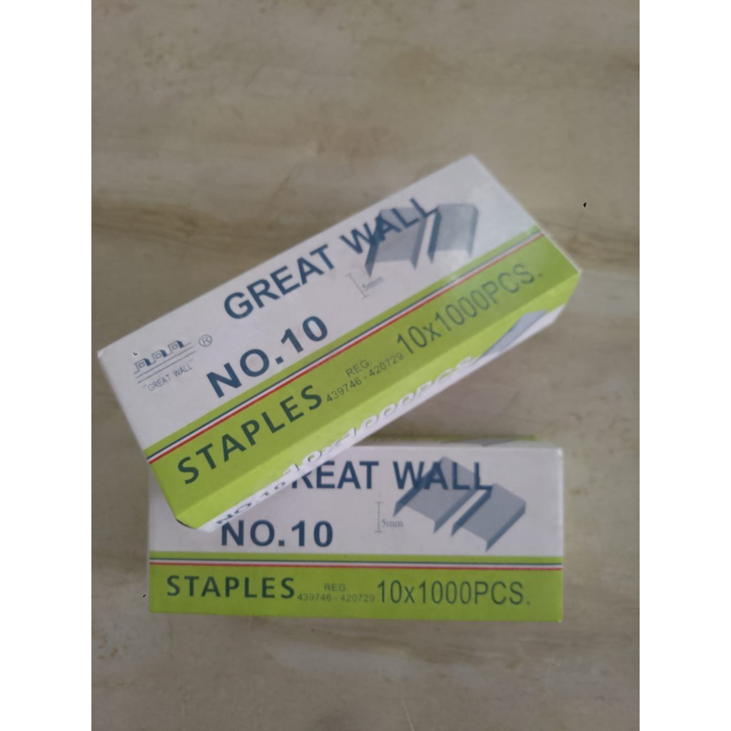 

TERMURAH Refill/Isi Staples Greatwall no 10 ORI (Pak) | istana marthee90