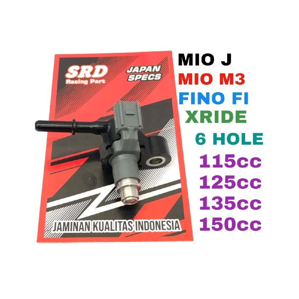 INJECTOR RACING 6 HOLE MIO J MIO M3 XRIDE FINO FI NMAX LEXY AEROX