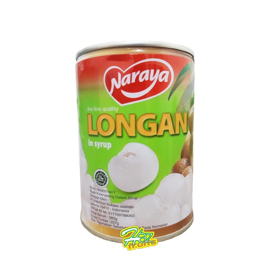 

Naraya Longan in Heavy Syrup Kaleng 565 gr