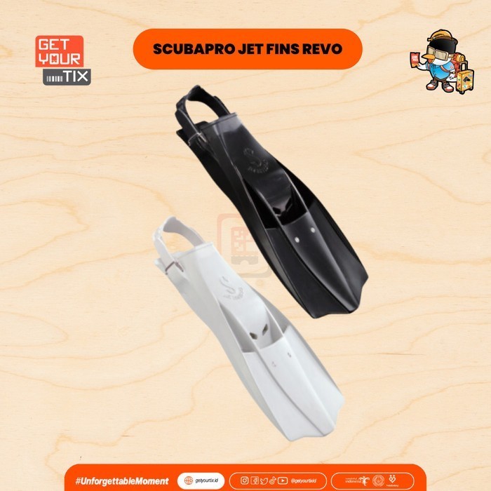Scubapro Jet Fin Revo Fins Scuba Diving - Kaki Katak Selam