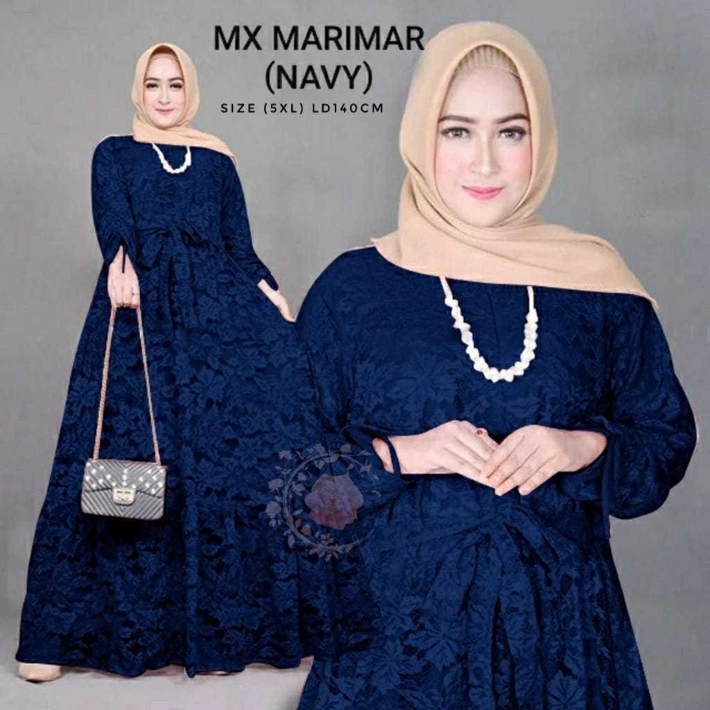 Gamis Pesta / Gamis brukat Jumbo Size M L XL XXL / Maxi Dress / Gamis brokat Tile mutiara / Dress mu