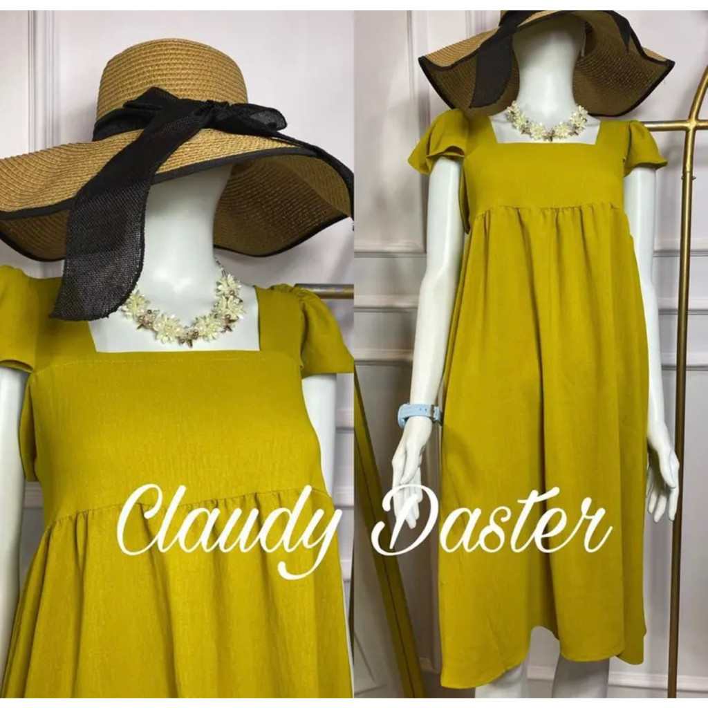 CLAUDY DRESS / DASTER DRESS / DASTER POLOS DASTER MINI//BAJU WANITA MODEL BARU / MURAH PROMO