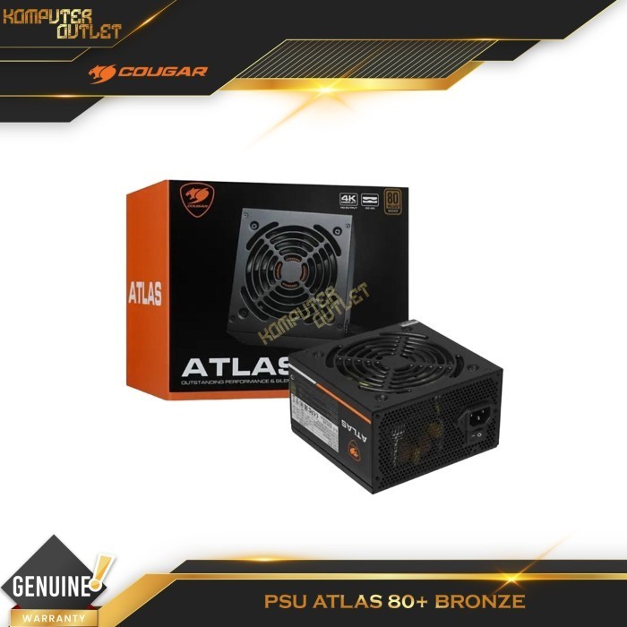 Cougar Atlas 650w 550w Psu Power Supply 80 Plus Bronze Certification with Japanese Capacitor and Sup
