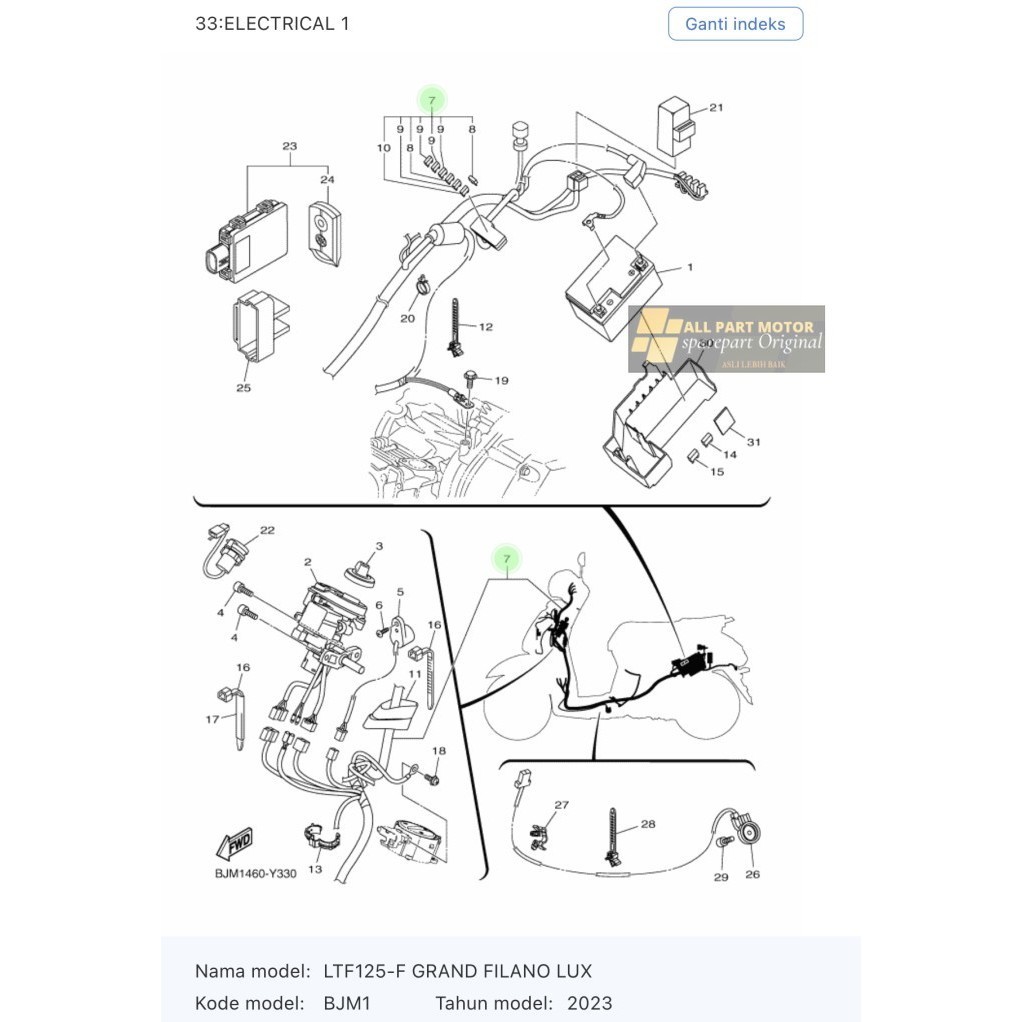 Kabel Body BJM-H2590-00 Grand Filano