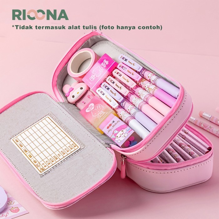 

✨LARIS✨ -Tempat Pensil Squishy Sanrio Dua Susun Pen Holder Squishy - Pochacco