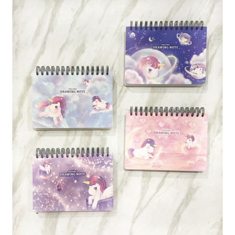 

✨LARIS✨ -Buku gambar tebal cute unicorn hardcover A5