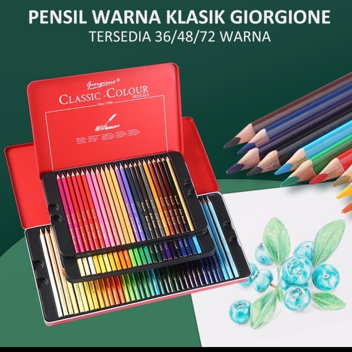 

✨LARIS✨ -36/72 Warna Pensil Warna Berbasis Minyak Set Pensil Gambar Segitiga Wa - 72PCS