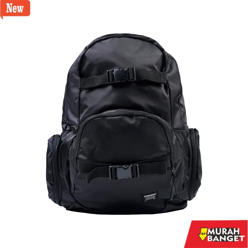 Tas Ransel Pria Kekinian STARCROSS Backpack - BS BP 118 - Black
