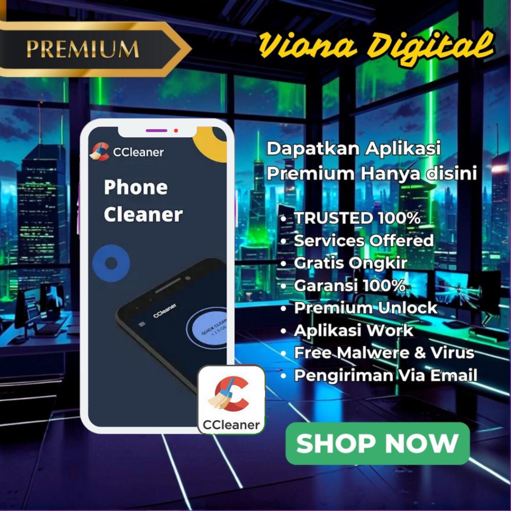 Software Aplikasi CCleaner Premium Pro - Garansi Termurah (VionaDigi)