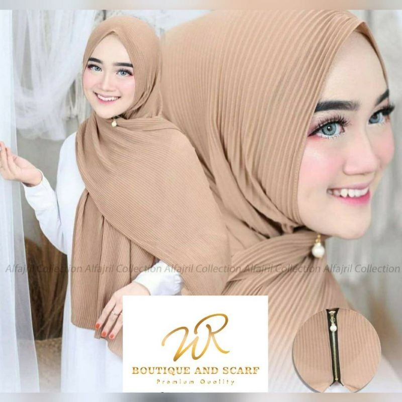 Terlaris ~PAKET USAHA PASMINA PLISKET ZIPPER 4 PC /100 RB Hijab Terbaru Hijab  Kekinian Hijab Fashio
