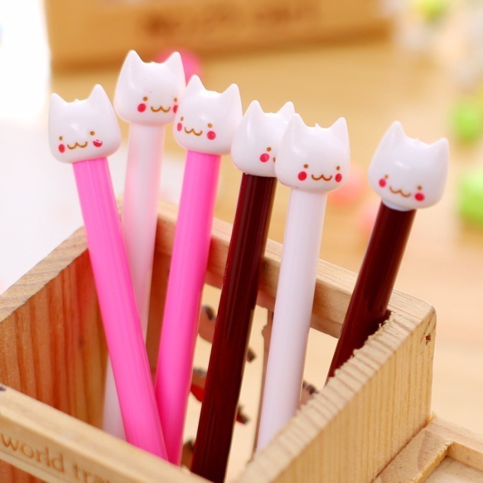 

Pulpen Unik / Lucu Motif Kucing Putih